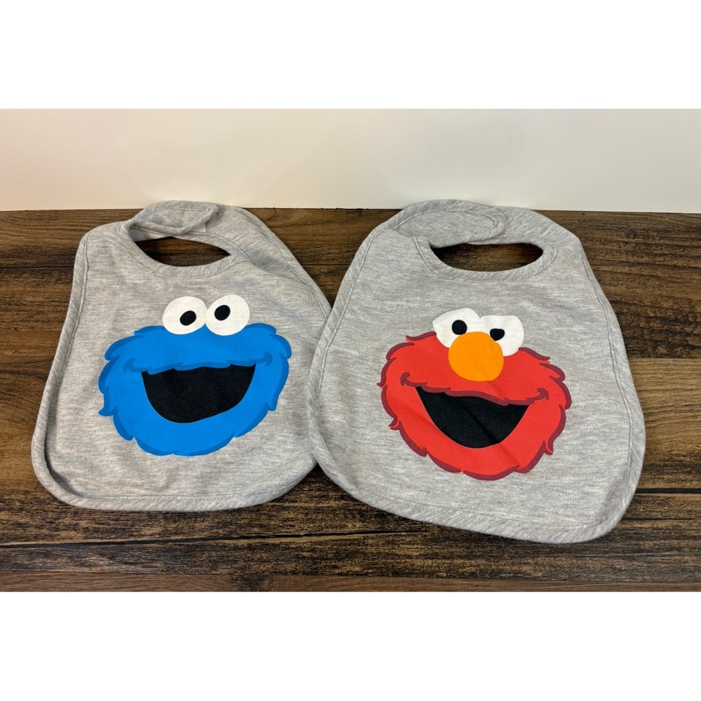 Sesame Street Elmo And Cookie Cookies Child Toddler Baby Bibs